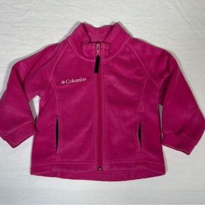 Columbia fleece girls jacket size 2T Fuchsia pink